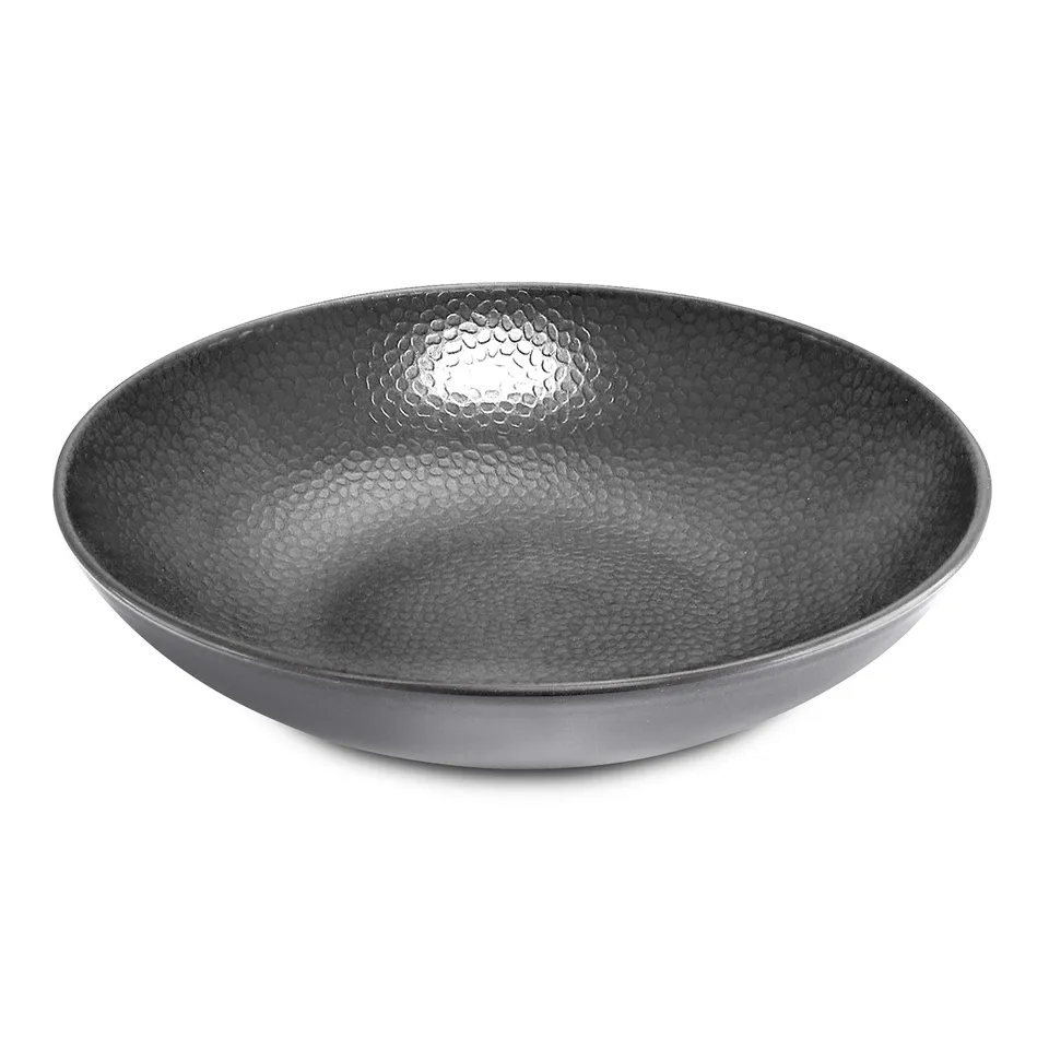 m-dard-de-noblat-stone-assiette-creuse-25-cm-gr-s-gris-lot-de-6 image 1