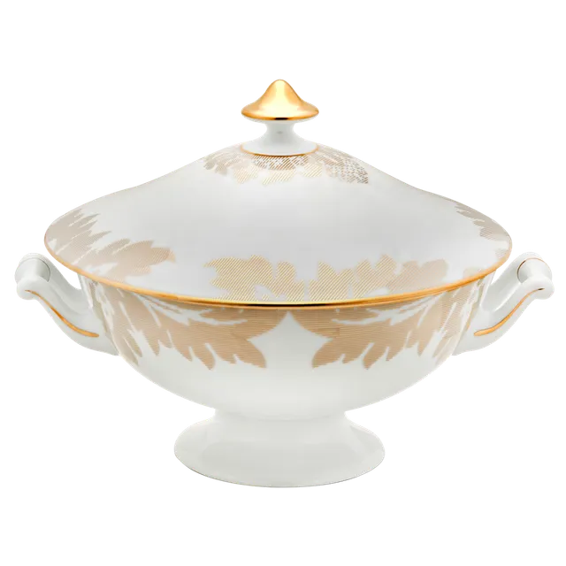 haviland-damass-ritz-paris-soupi-re-blanc image 1