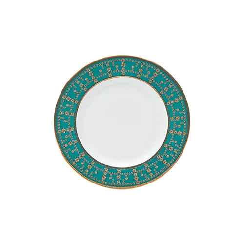 haviland-tiara-assiette-pain-bleu-paon-et-or image 1