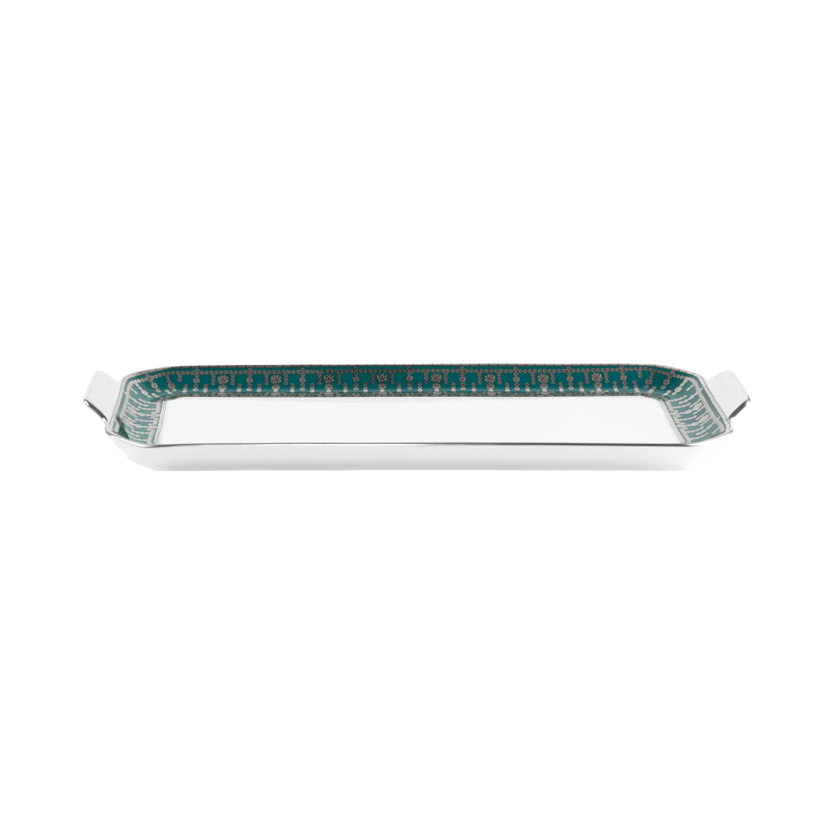 haviland-tiara-plat-cake-bleu-paon-platine image 2