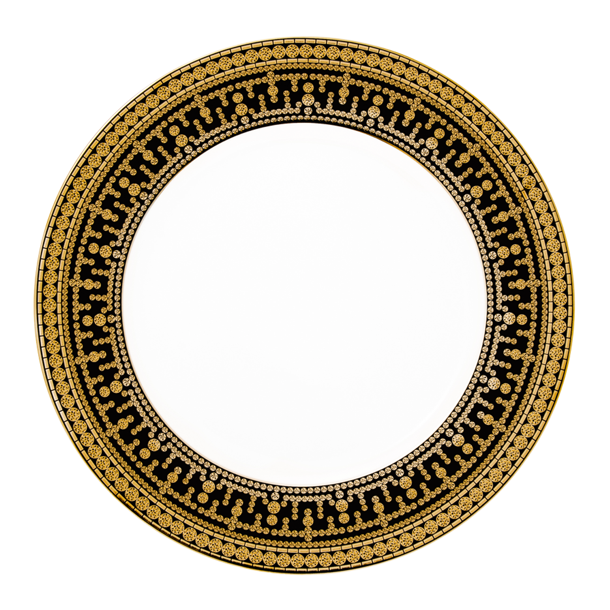haviland-tiara-assiette-d-ner-noir-or-porcelaine image 1