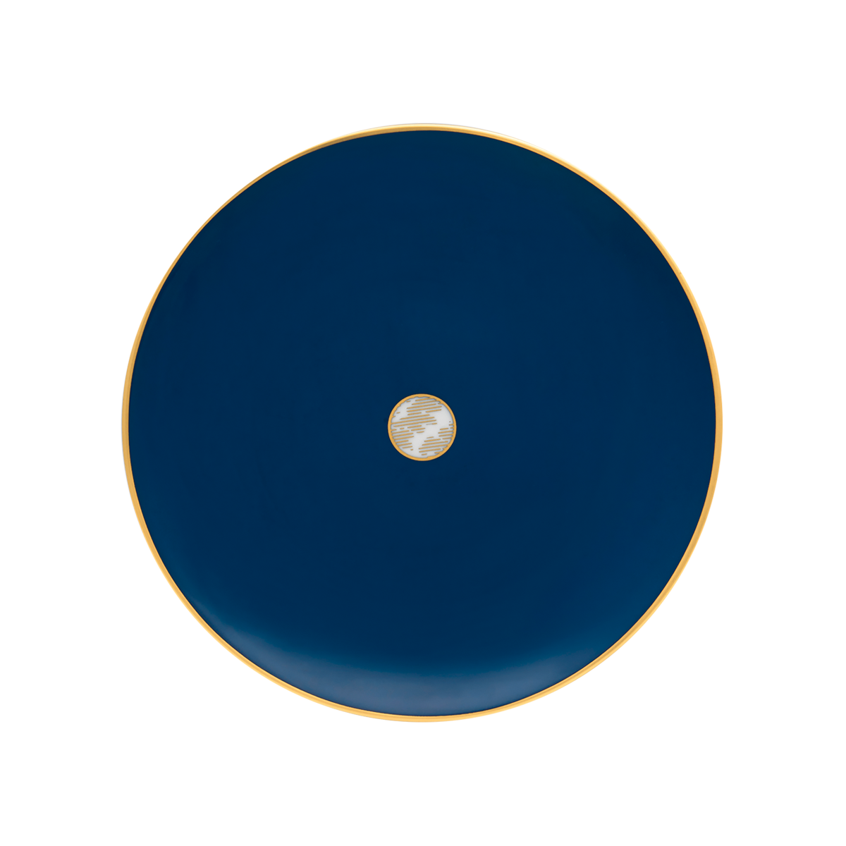 haviland-damass-ritz-paris-assiette-dessert-porcelaine-bleu image 1