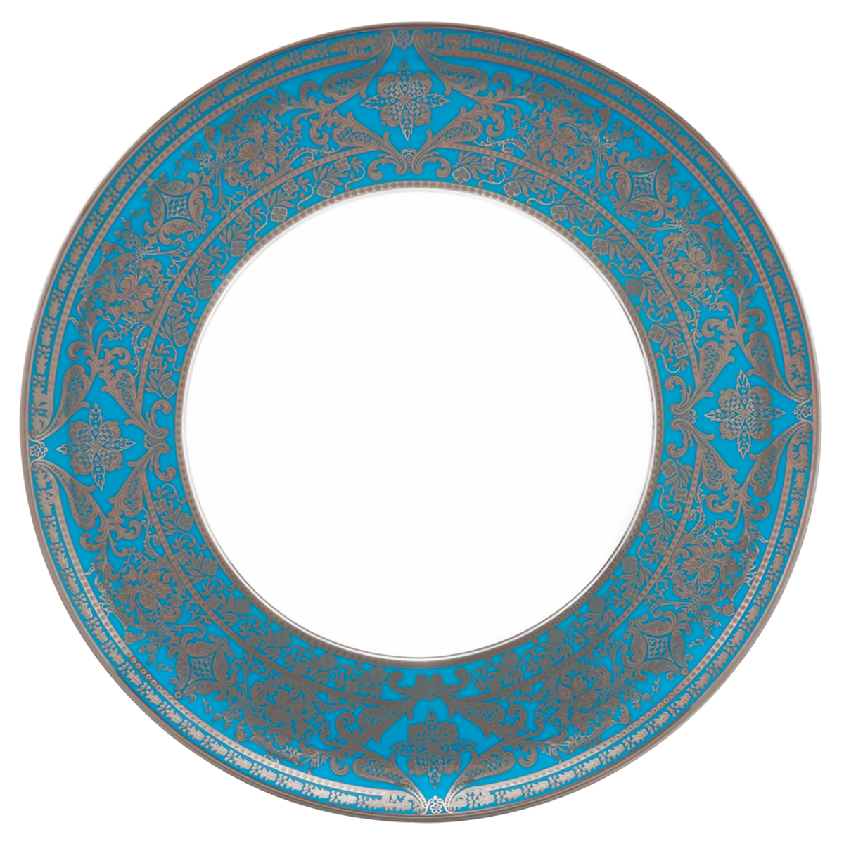 haviland-matignon-plat-tarte-porcelaine-bleu-piscine image 1
