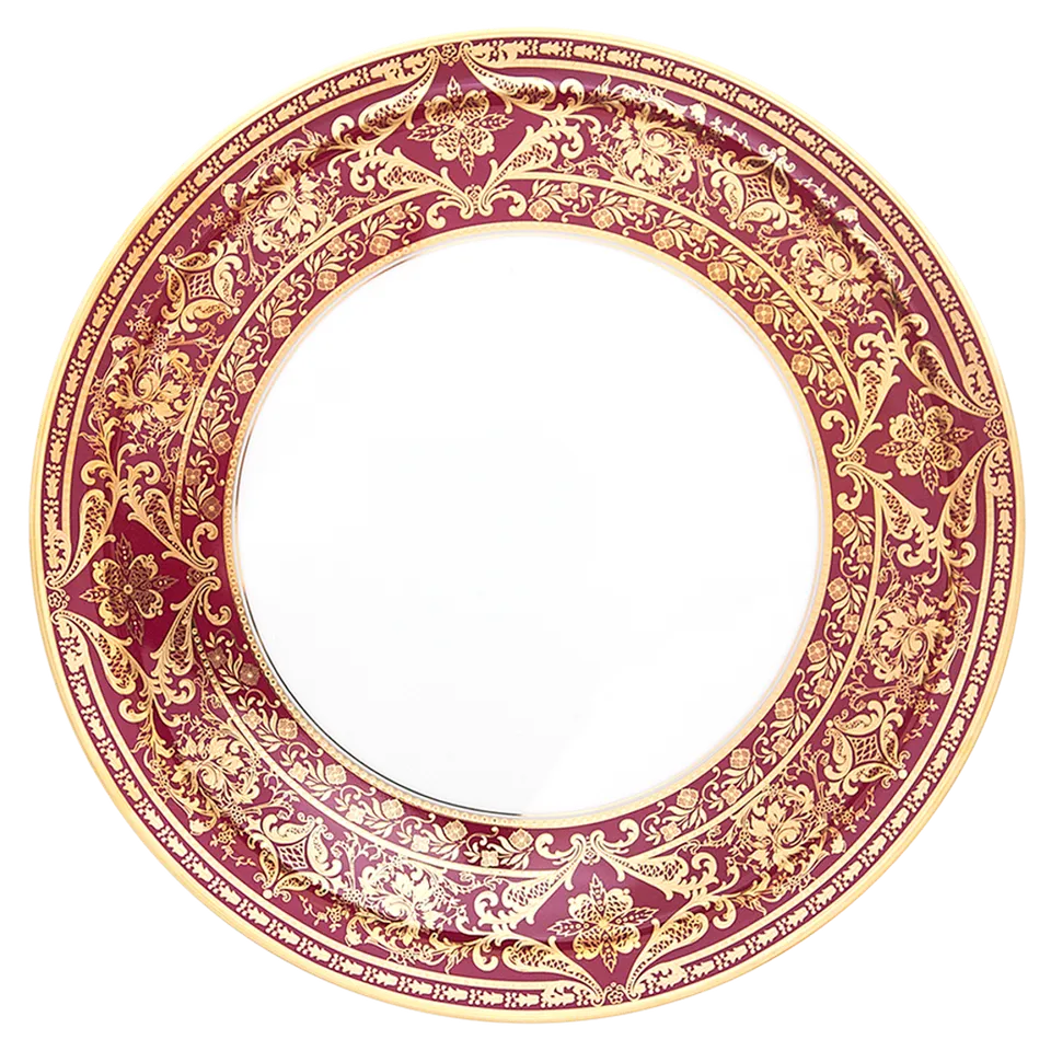 haviland-matignon-plat-tarte-cerise-or-porcelaine-limoges image 1