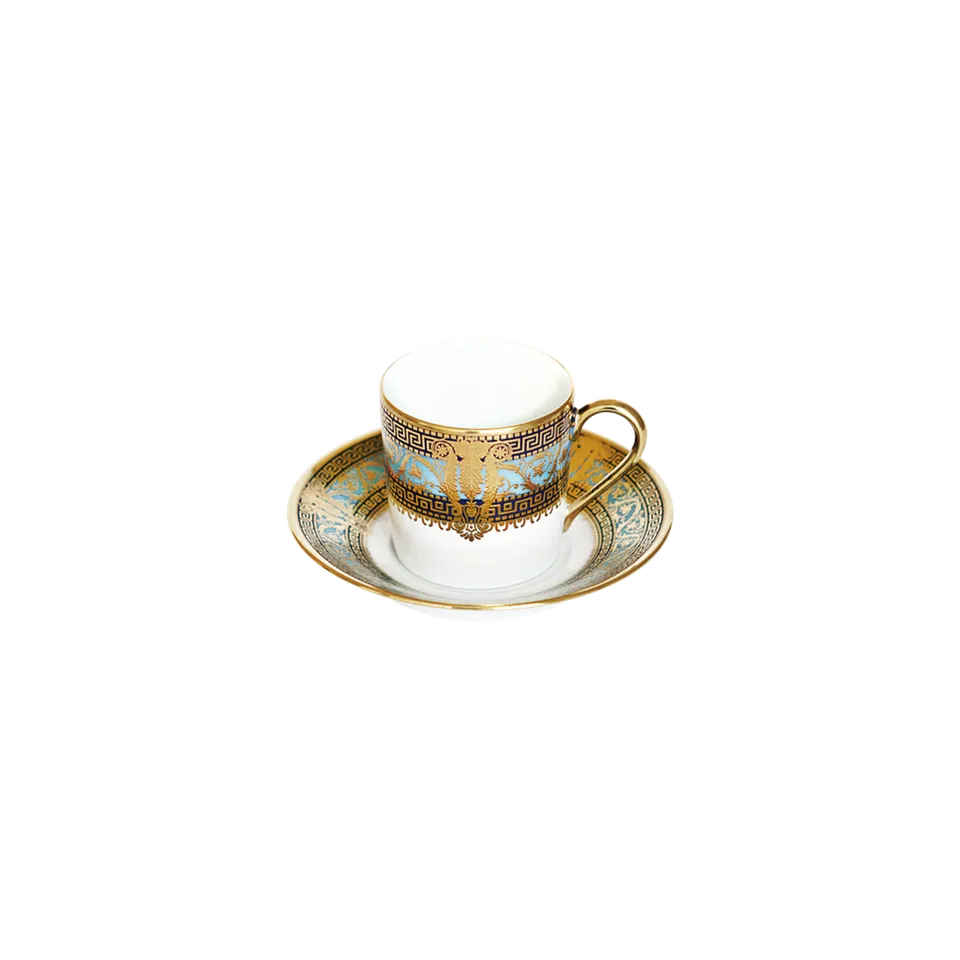 haviland-salon-murat-tasse-caf-soucoupe-bleu-ciel-or image 1