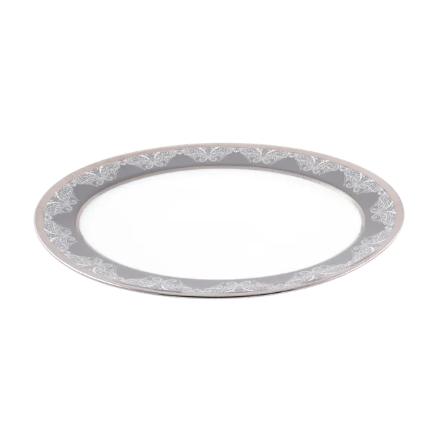 haviland-romane-plat-ovale-gris-porcelaine image 1