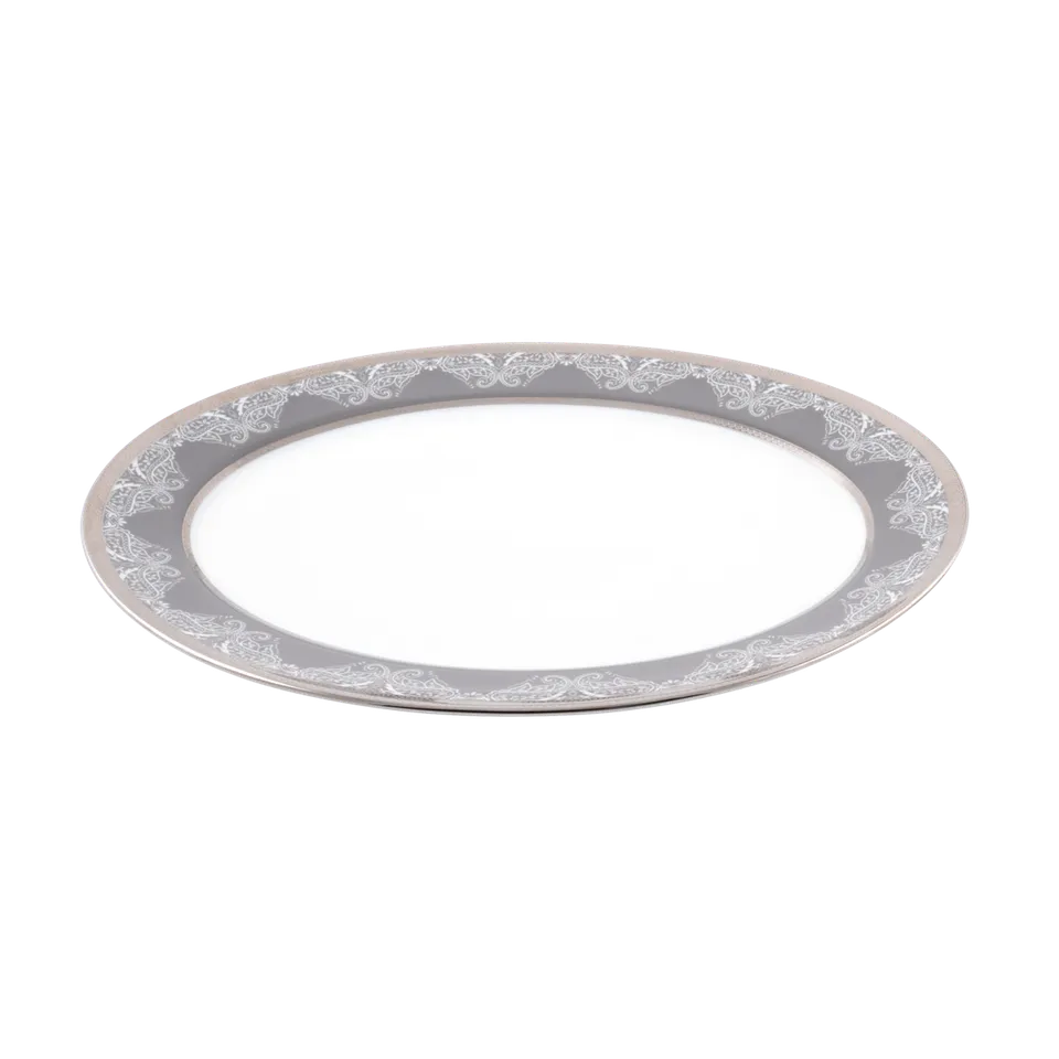 haviland-romane-plat-ovale-gris-porcelaine image 1