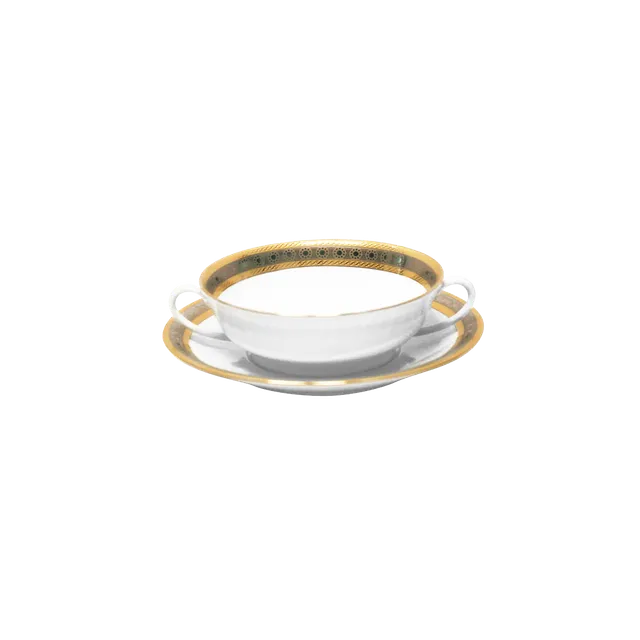 haviland-place-vend-me-bol-bouillon-et-soucoupe-porcelaine-blanche image 1