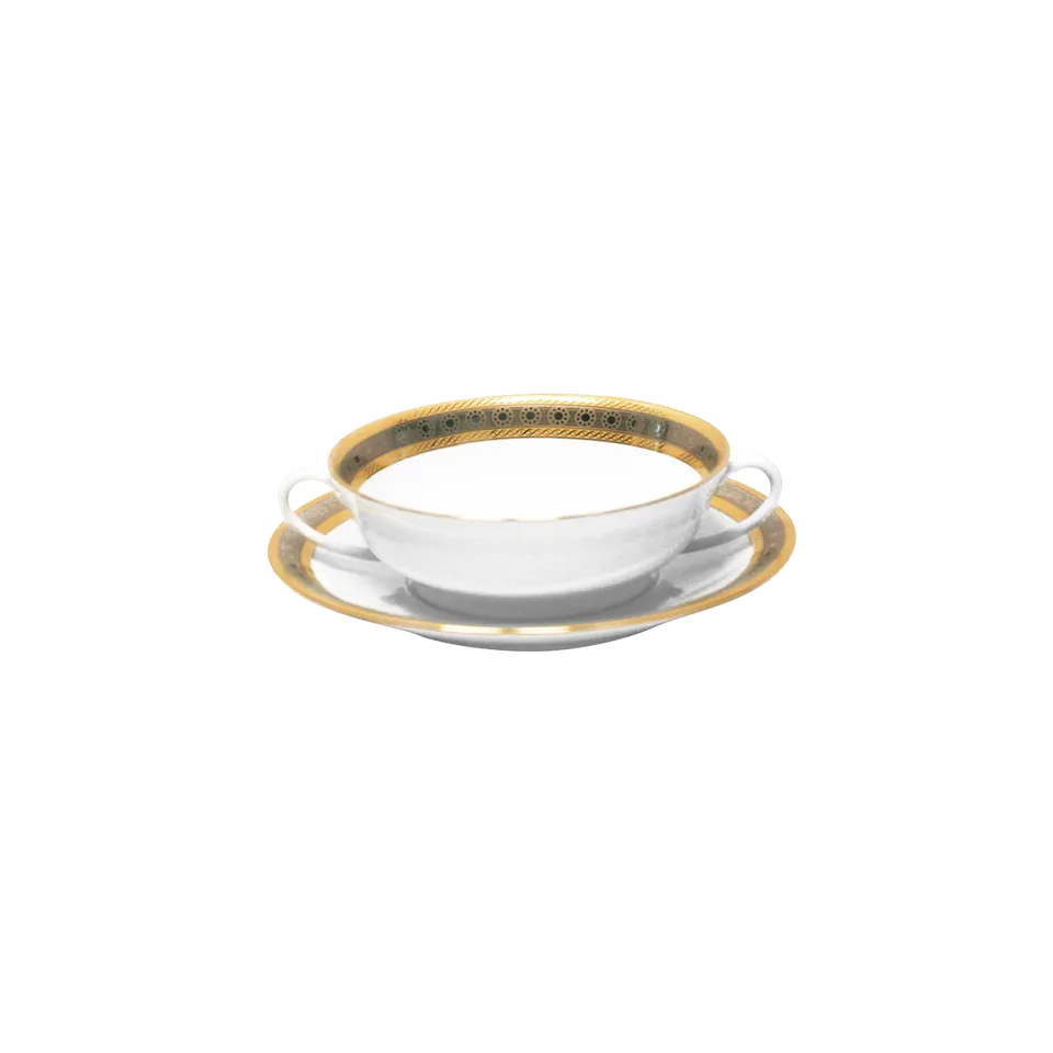 haviland-place-vend-me-bol-bouillon-et-soucoupe-porcelaine-blanche image 1