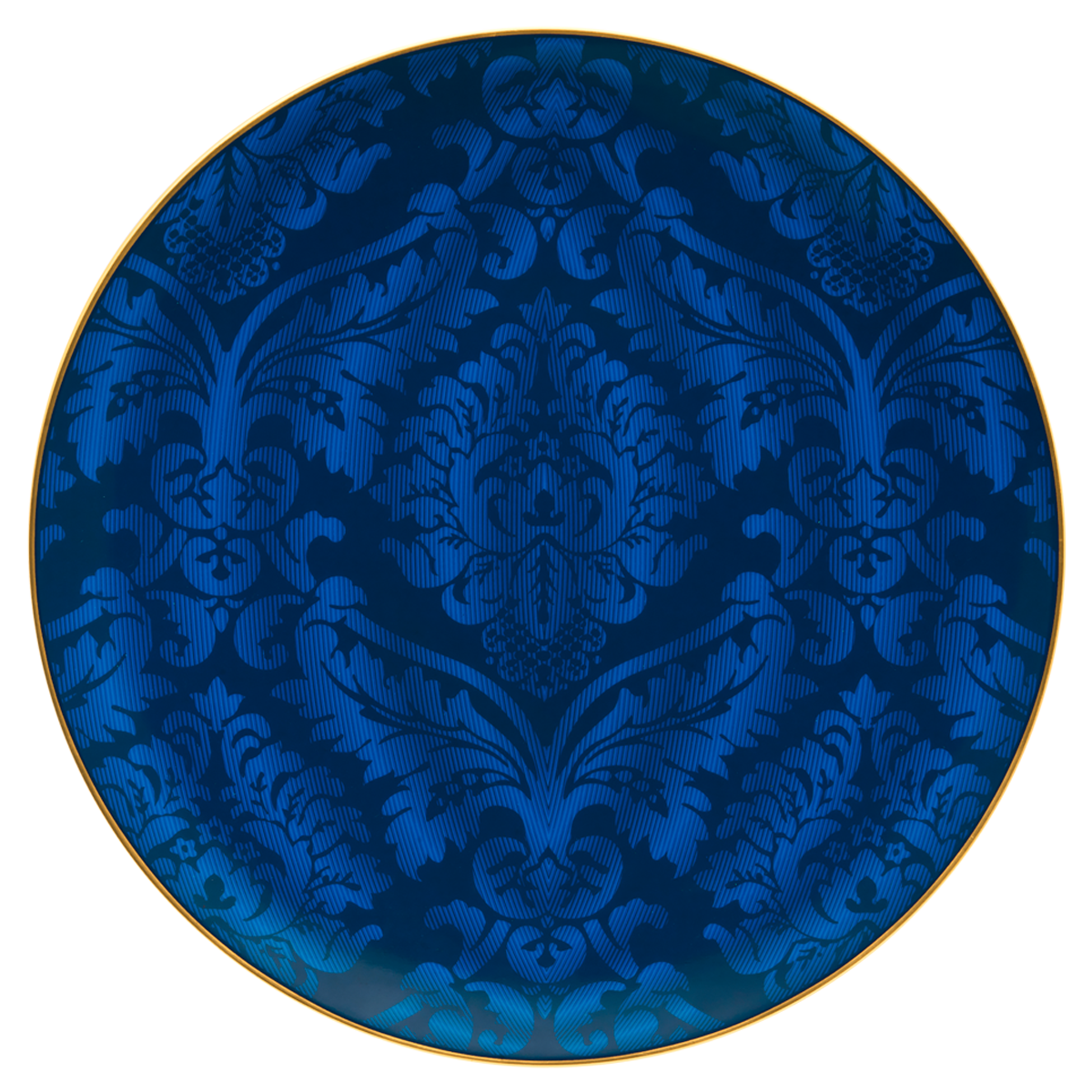 haviland-damass-ritz-paris-assiette-pr-sentation-bleue image 1