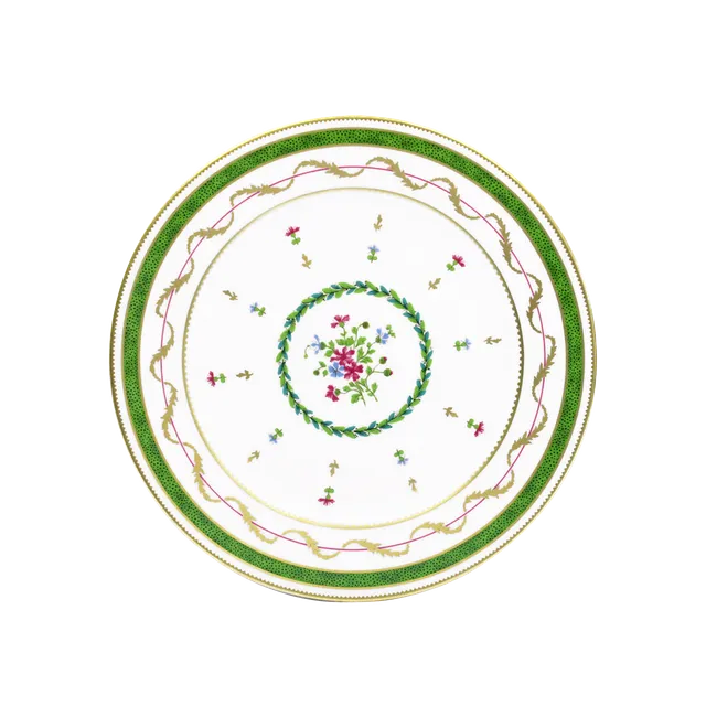 haviland-vieux-paris-vert-assiette-dessert-vert image 1