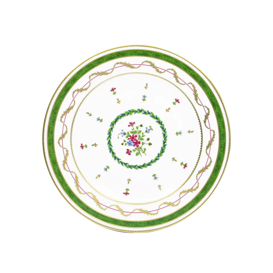 haviland-vieux-paris-vert-assiette-dessert-vert image 1