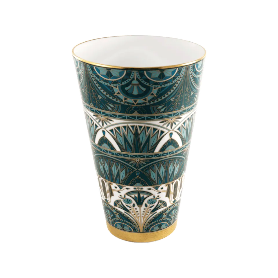 haviland-r-ves-du-nil-vase-grand-mod-le-vert-or-porcelaine image 1