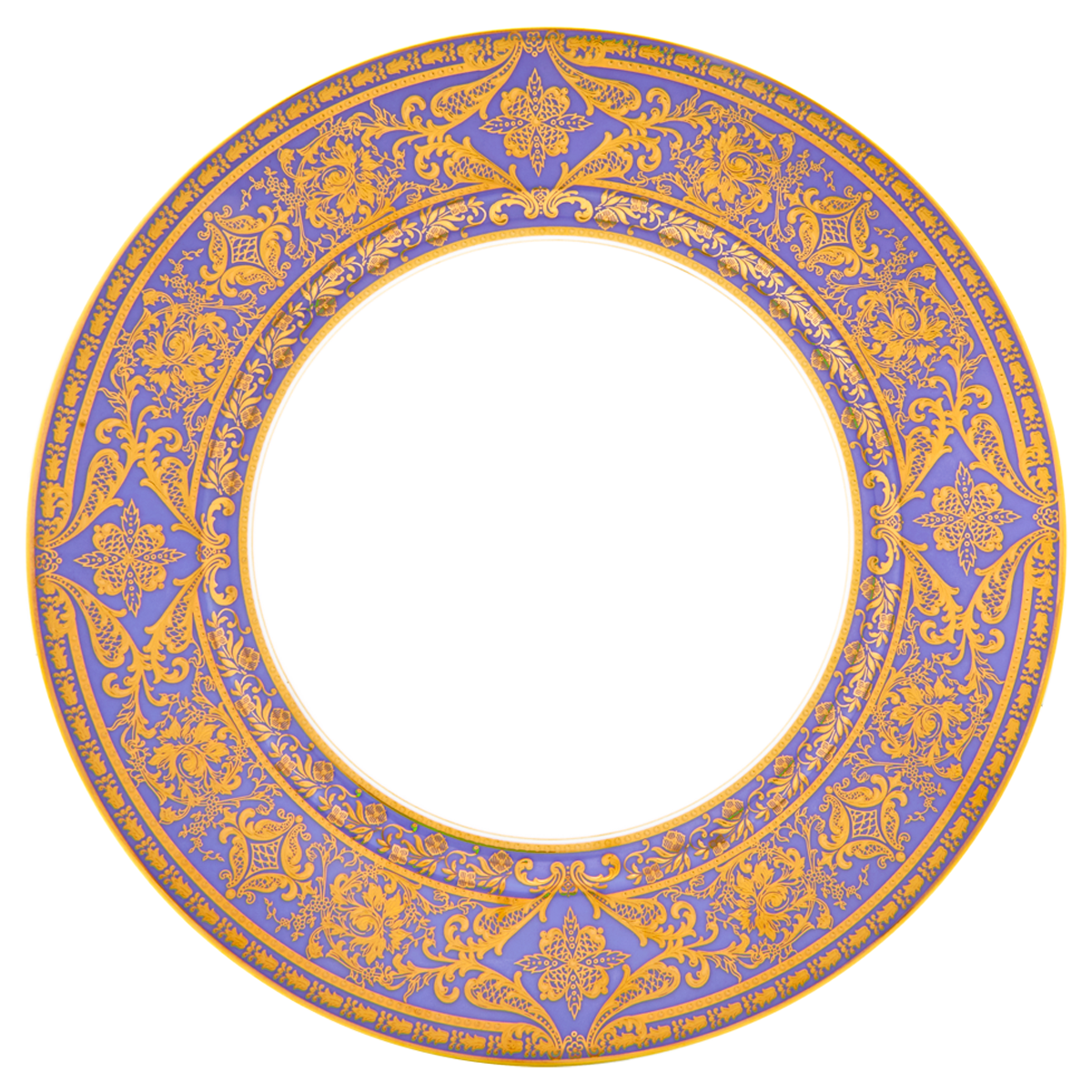 haviland-matignon-assiette-pr-sentation-lavande-or-porcelaine image 1