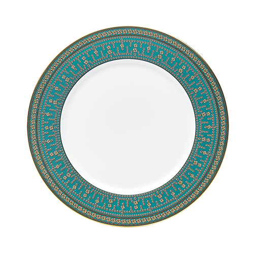 haviland-tiara-assiette-d-ner-bleu-paon-or-porcelaine image 1
