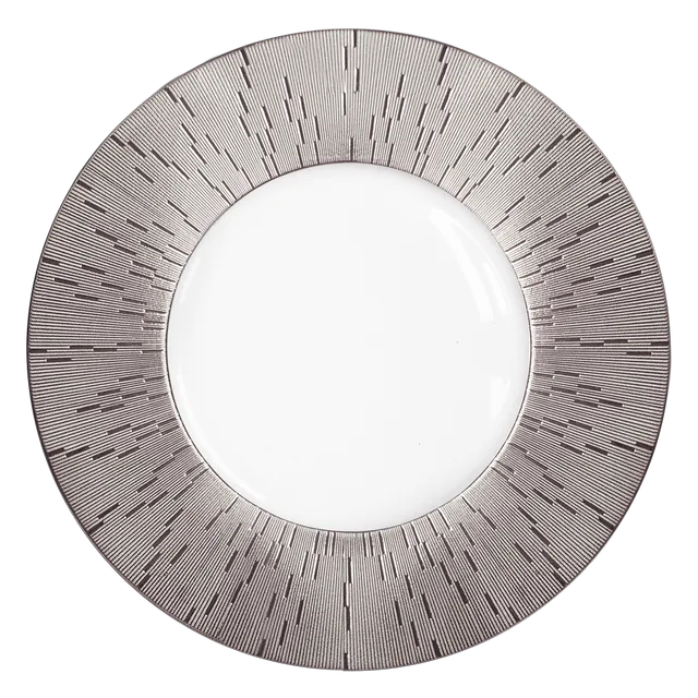 haviland-infini-assiette-pr-sentation-porcelaine-platine image 1