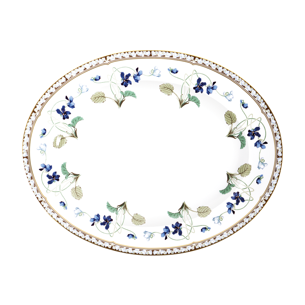 haviland-imp-ratrice-eug-nie-plat-ovale-porcelaine-limoges image 1