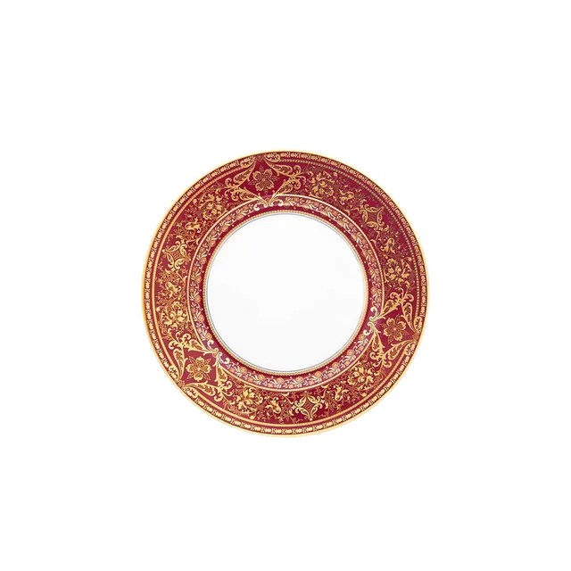 haviland-matignon-assiette-pain-cerise-or-porcelaine image 1