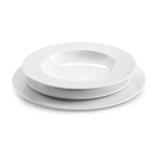m-dard-de-noblat-linus-service-18-assiettes-gr-s-blanc-relief image 1