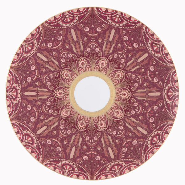 haviland-r-ves-du-nil-assiette-pr-sentation-pourpre-or image 1