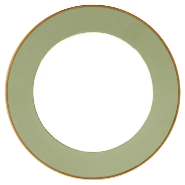 haviland-h-ritage-assiette-pr-sentation-vert-p-le-or image 1