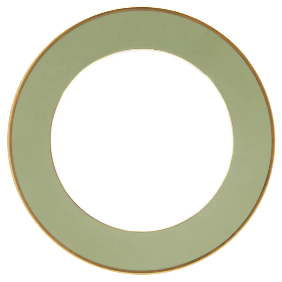 haviland-h-ritage-assiette-pr-sentation-vert-p-le-or image 1