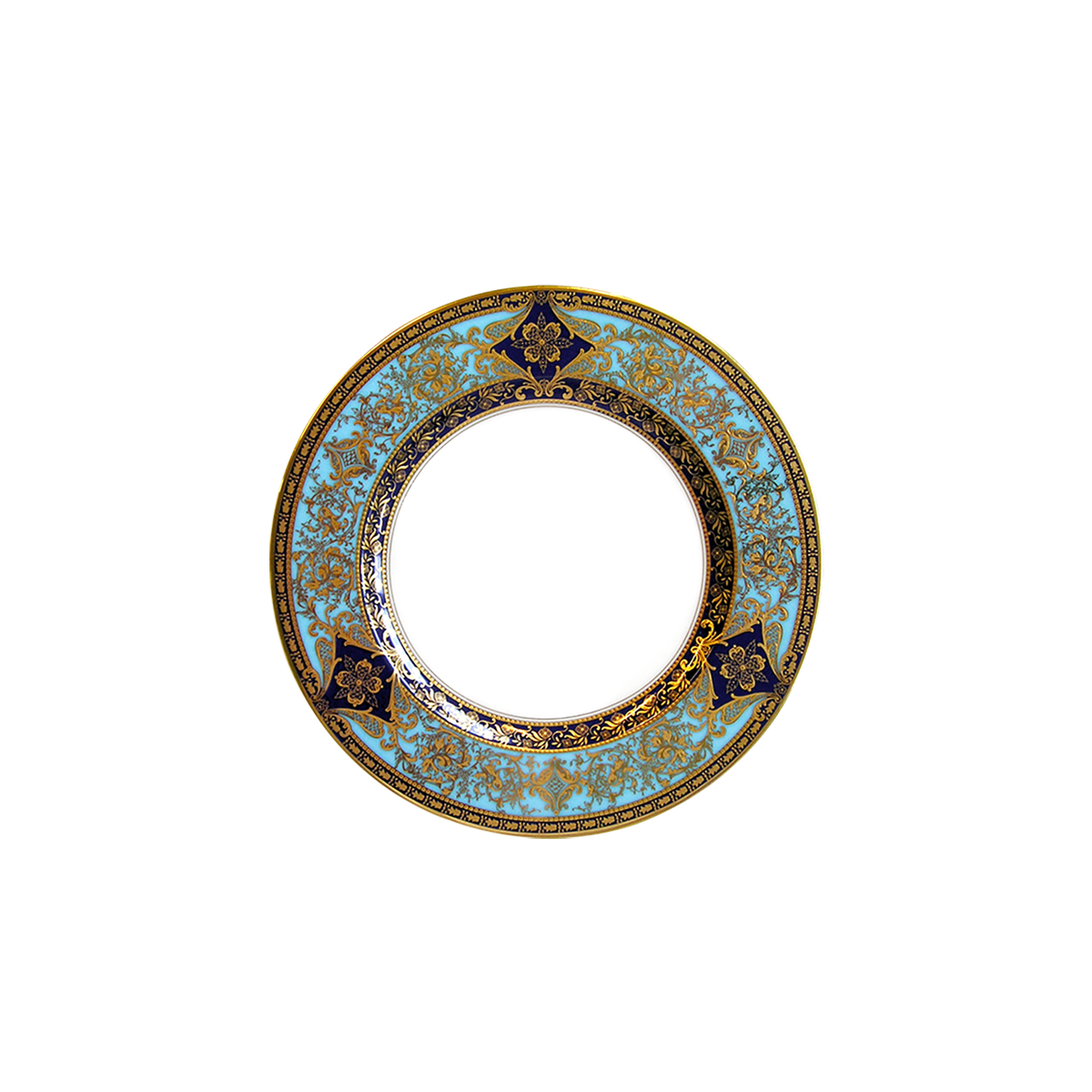 haviland-matignon-assiette-pain-bleu-de-four-or image 1