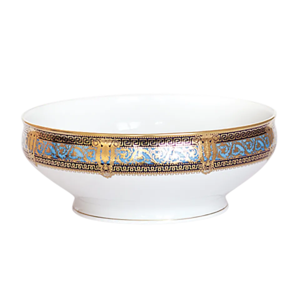 haviland-salon-murat-saladier-bleu-ciel-or-porcelaine image 1