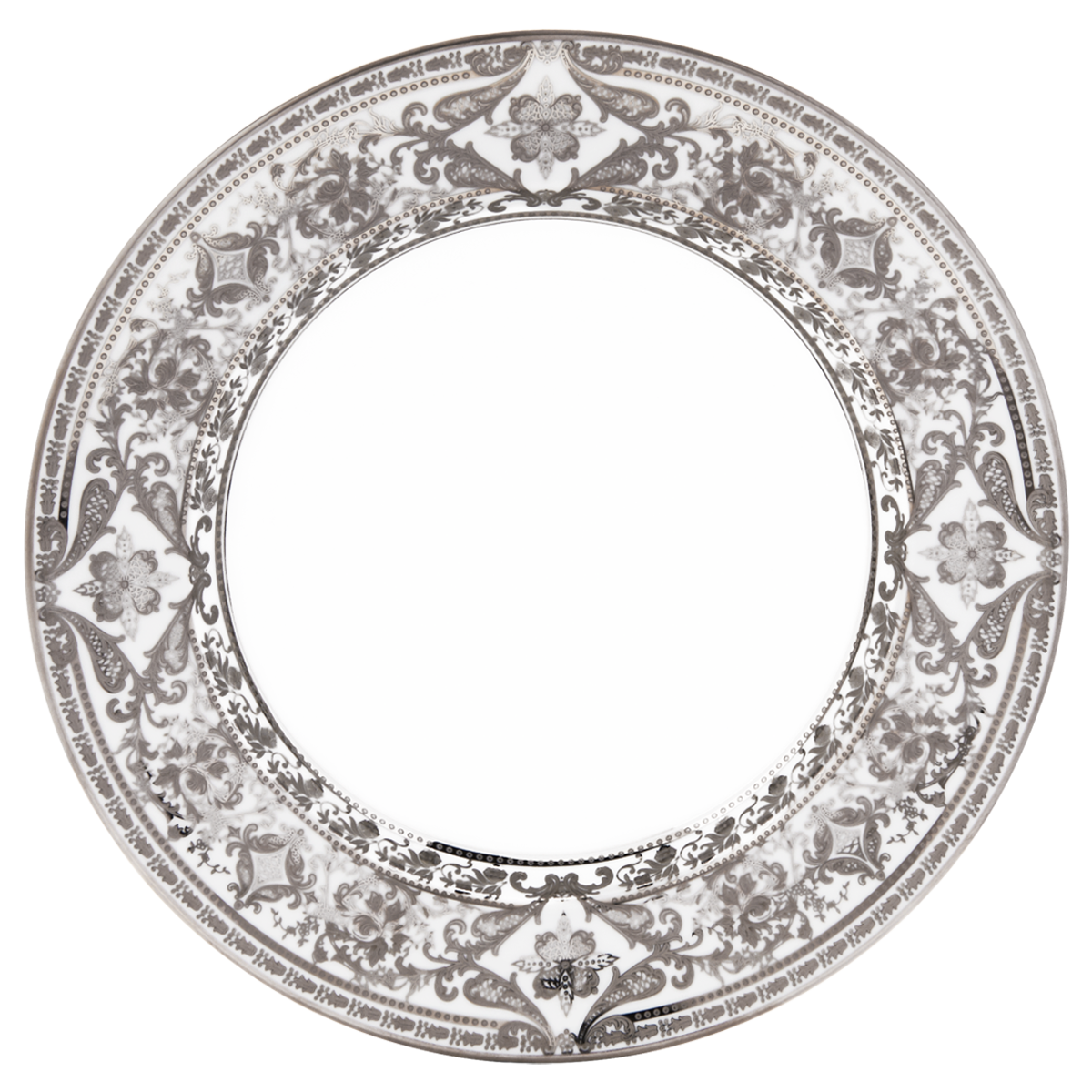 haviland-matignon-plat-rond-creux-porcelaine-blanc-platine image 1