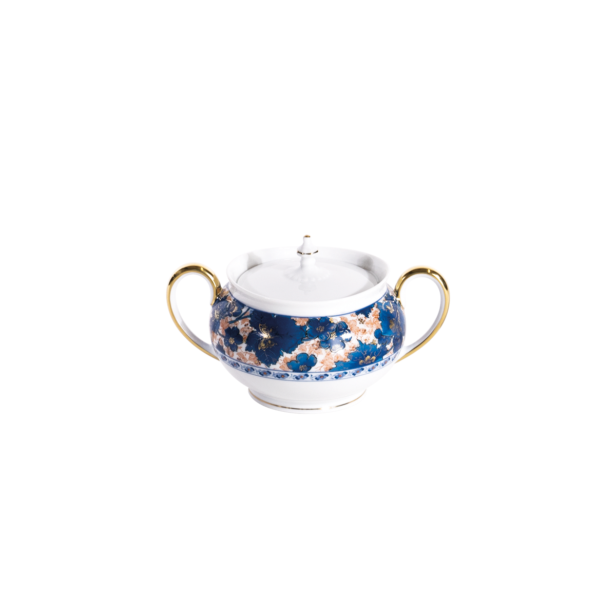 haviland-dammouse-sucrier-porcelaine-blanc-couvercle image 1