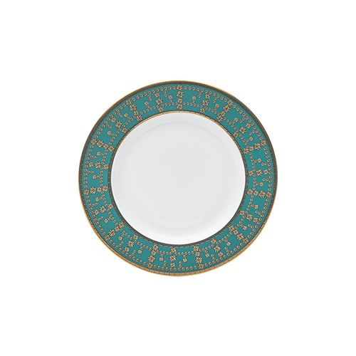 haviland-tiara-assiette-pain-bleu-paon-et-or image 1