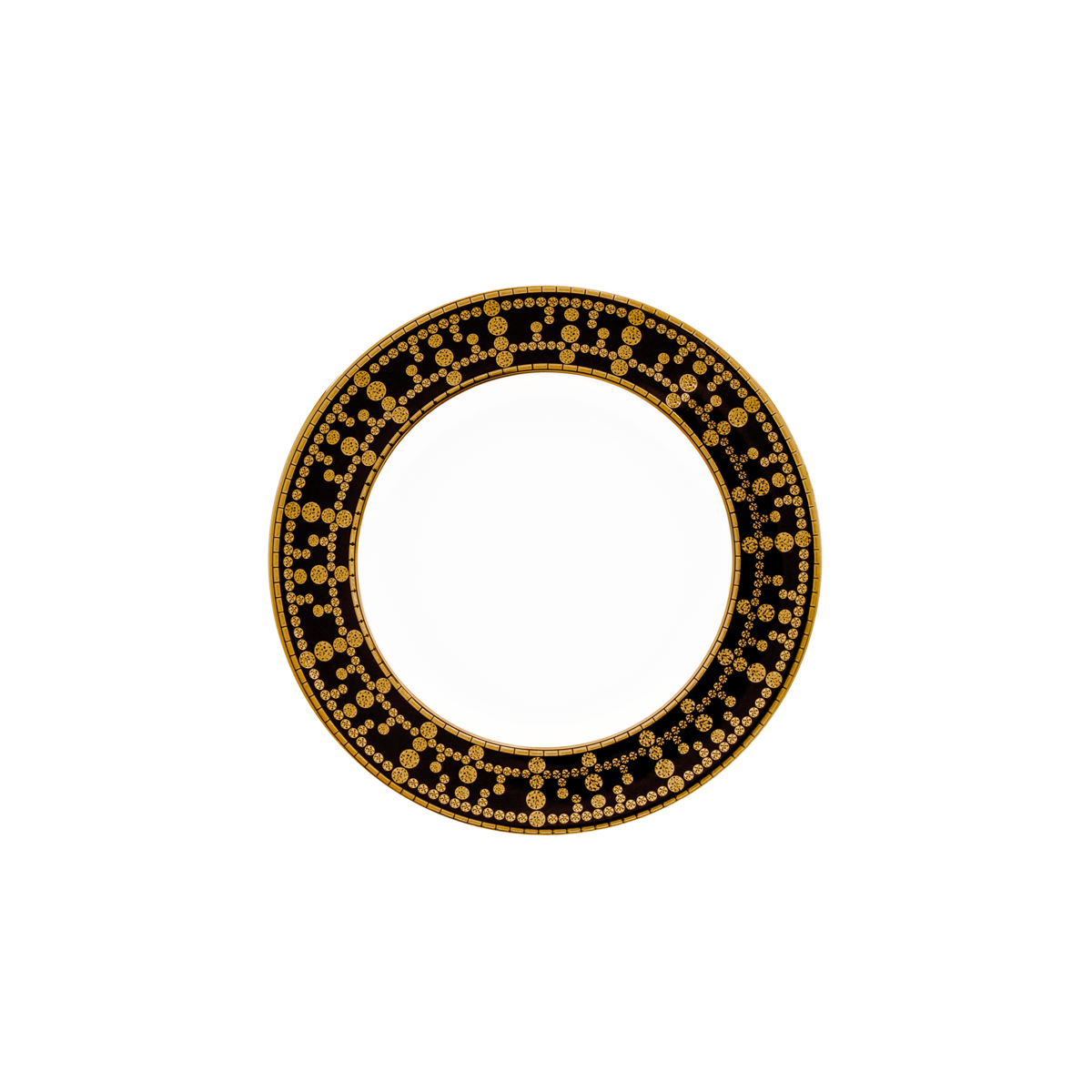 haviland-tiara-assiette-pain-porcelaine-noir-et-or image 1