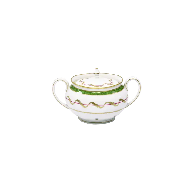 haviland-vieux-paris-vert-sucrier-porcelaine-vert image 1