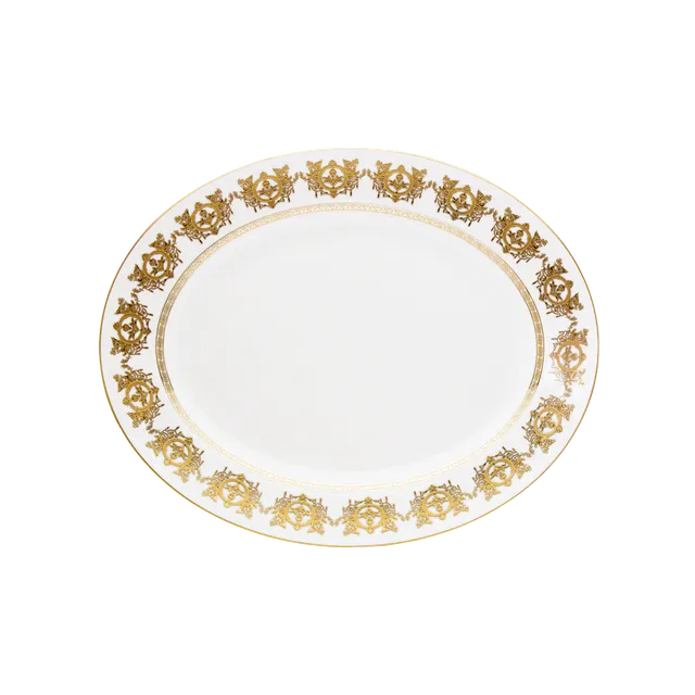 haviland-ritz-imp-rial-plat-ovale-blanc-porcelaine-2 image 1