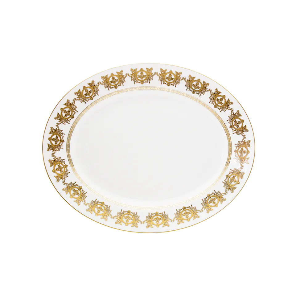 haviland-ritz-imp-rial-plat-ovale-blanc-porcelaine-2 image 1