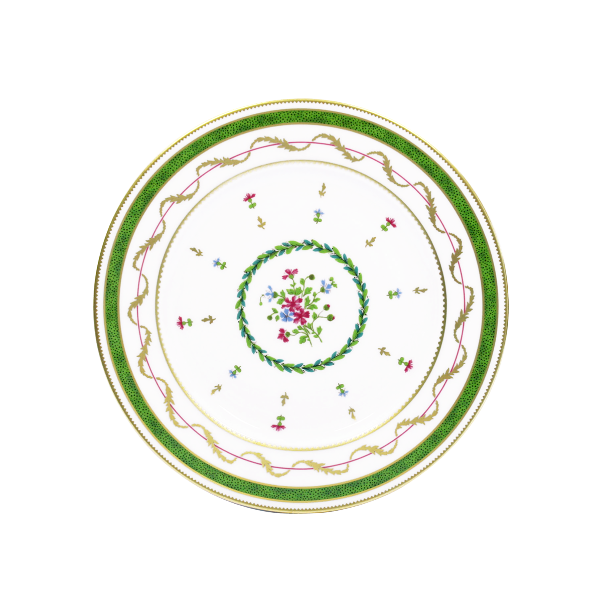 haviland-vieux-paris-vert-assiette-dessert-vert image 1