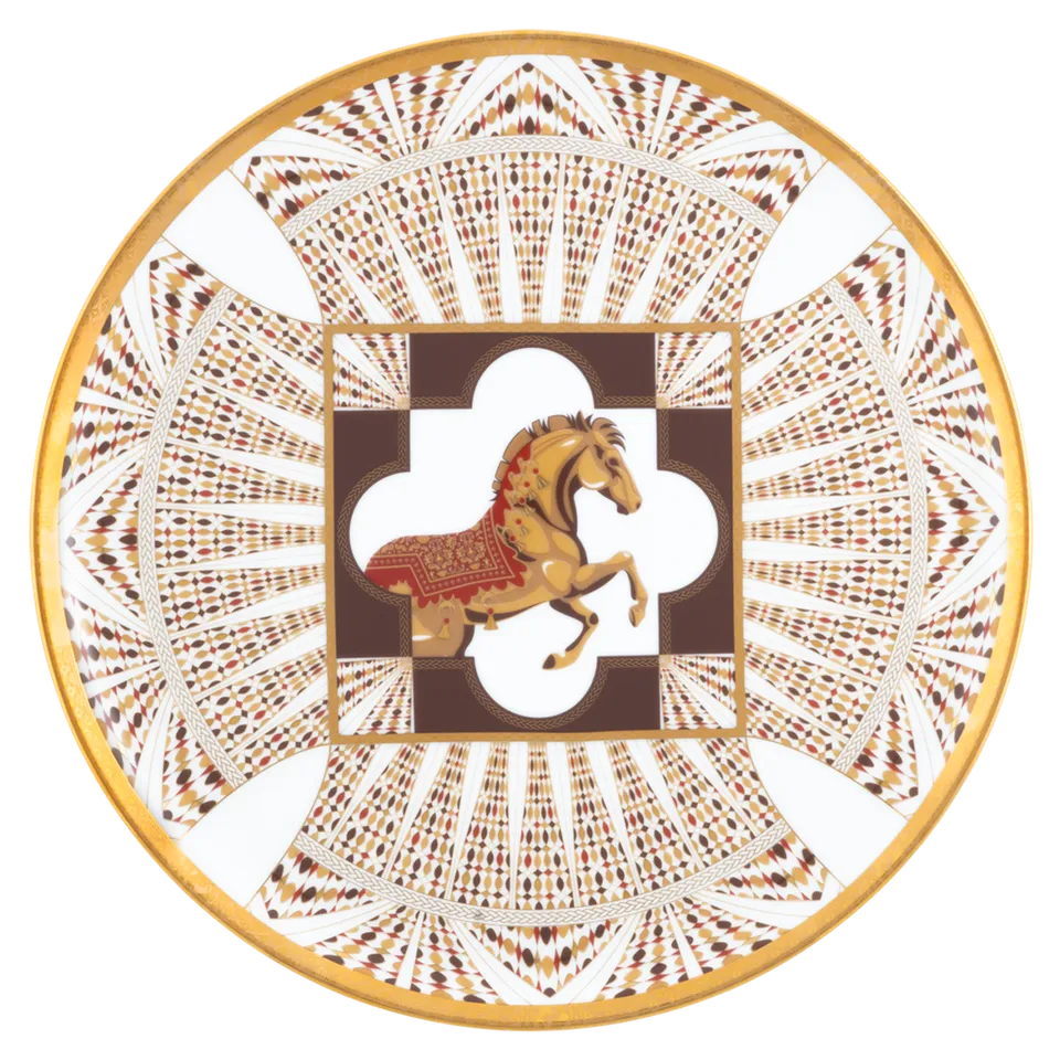 haviland-cavalier-royal-plat-tarte-en-porcelaine image 1