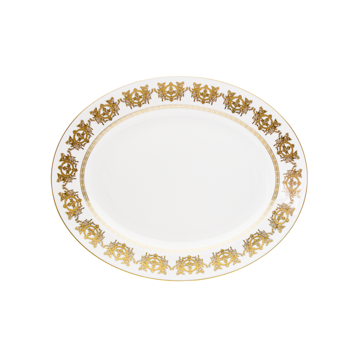 haviland-ritz-imp-rial-plat-ovale-blanc-porcelaine-2 image 1