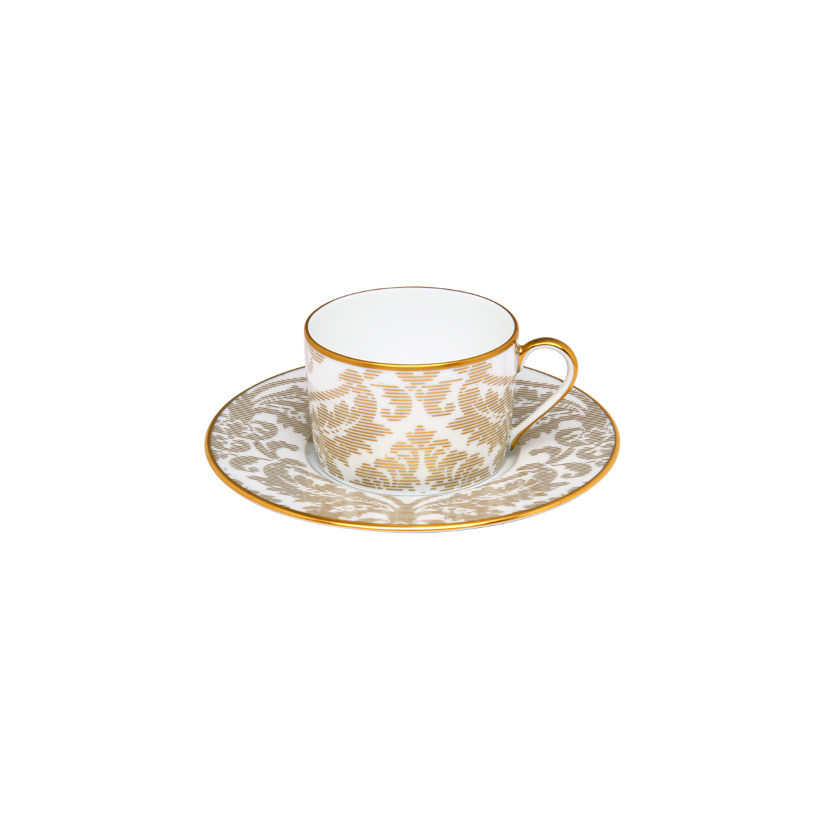 haviland-damass-ritz-paris-tasse-et-soucoupe-th-blanc image 1