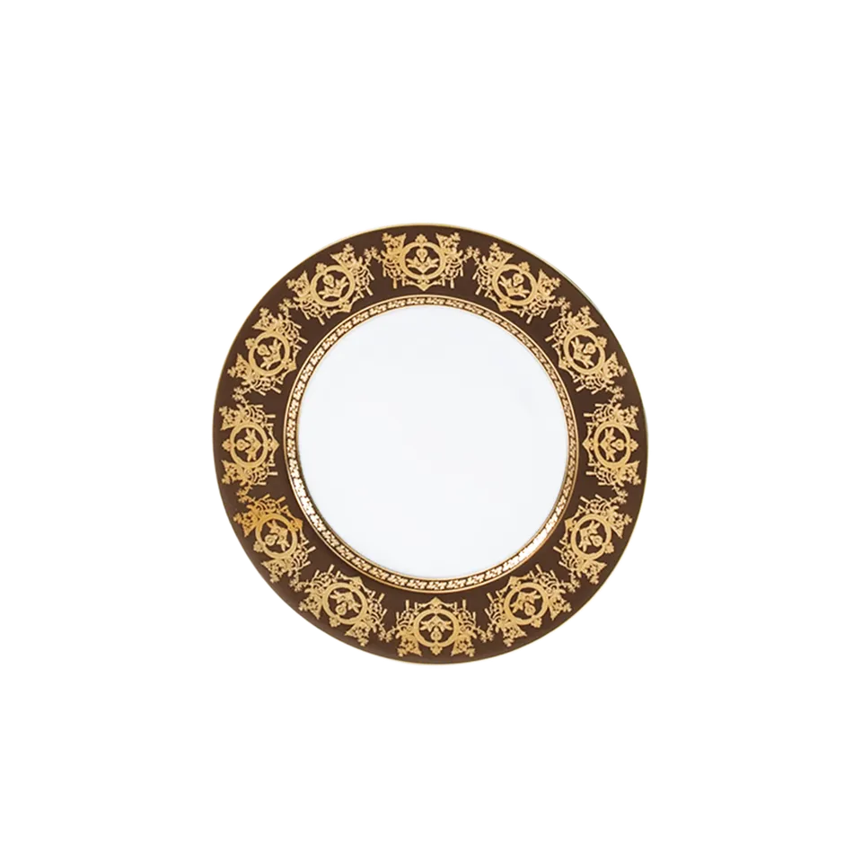 haviland-ritz-imp-rial-assiette-pain-bronze-porcelaine image 1
