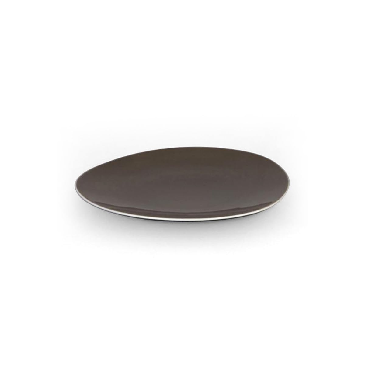 m-dard-de-noblat-sven-assiette-dessert-porcelaine-22-5-cm-taupe-fonc-x6 image 2