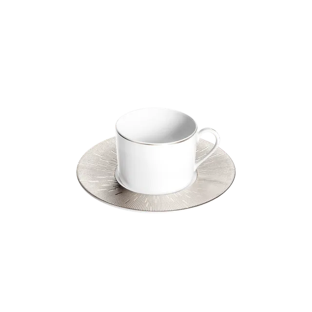 haviland-infini-tasse-et-soucoupe-th-platine-porcelaine image 1