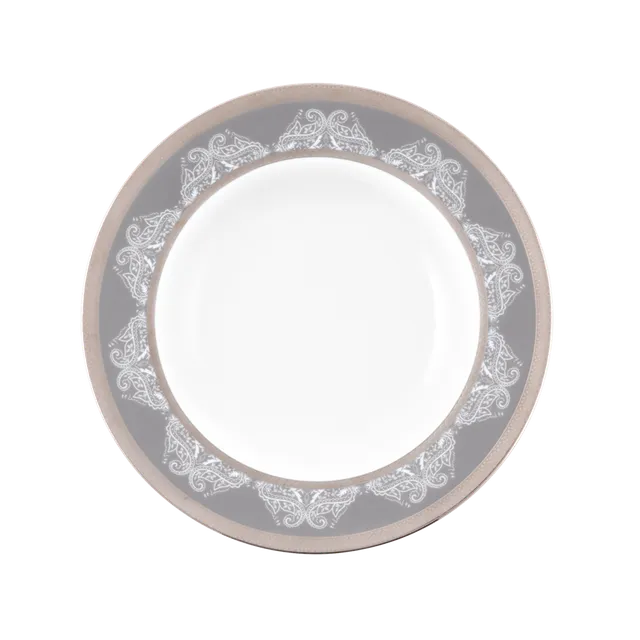 haviland-romane-assiette-creuse-aile-gris-porcelaine image 1