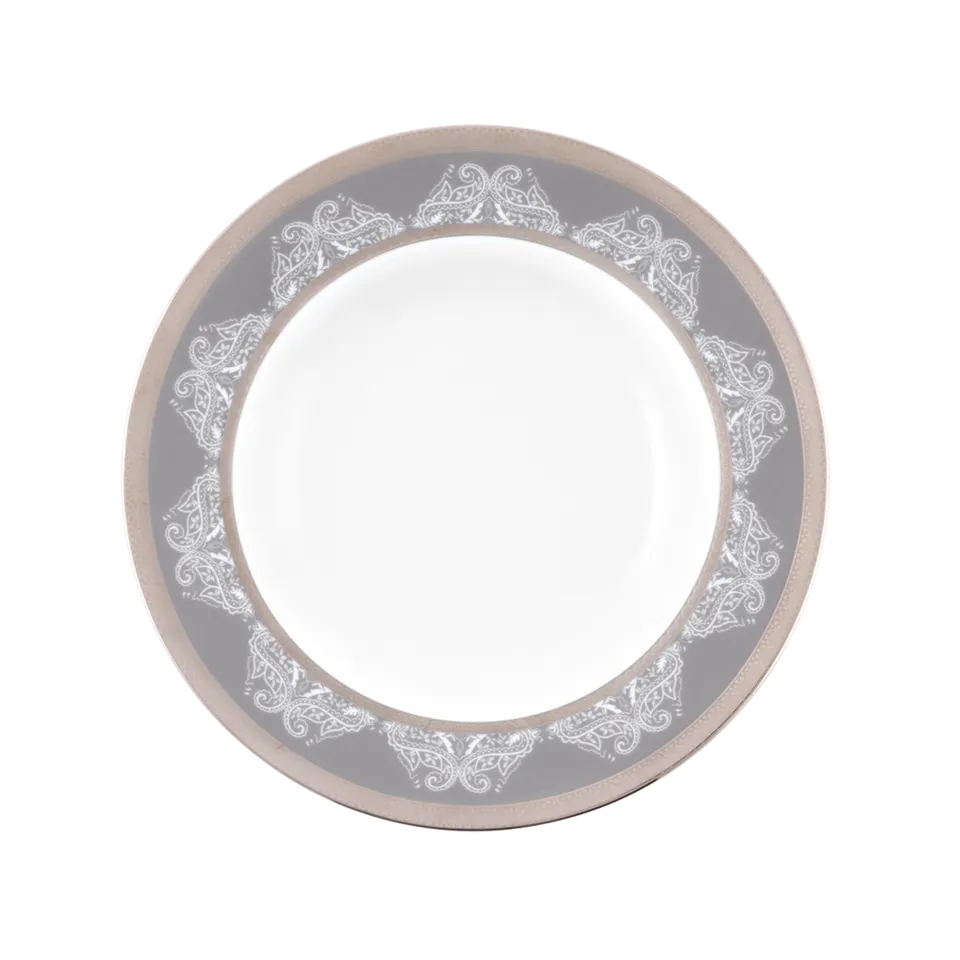 haviland-romane-assiette-creuse-aile-gris-porcelaine image 1