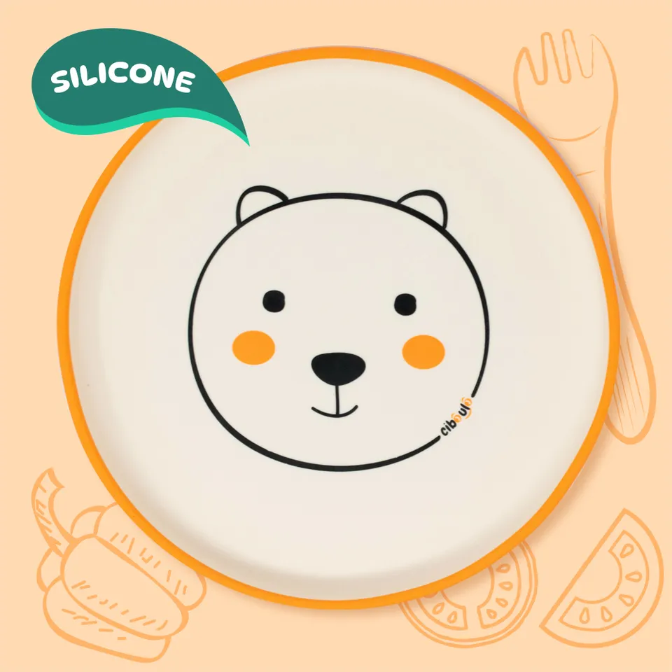 ciboulo-animal-assiette-silicone-b-b-20-cm-sans-bpa image 1
