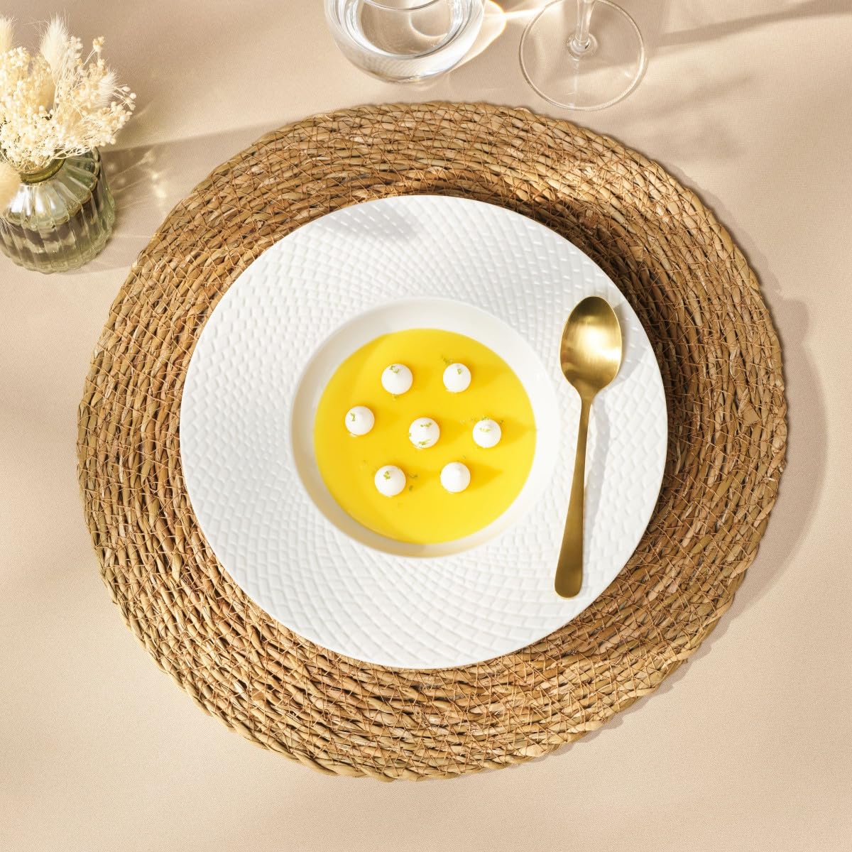 m-dard-de-noblat-sherane-assiette-creuse-porcelaine-blanc-20-cm-lot-6 image 4