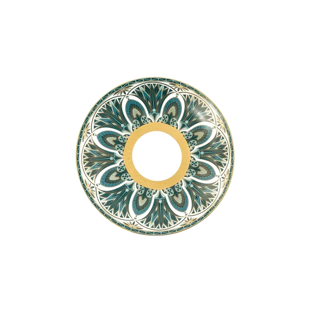 haviland-r-ves-du-nil-assiette-pain-vert-or-porcelaine image 1