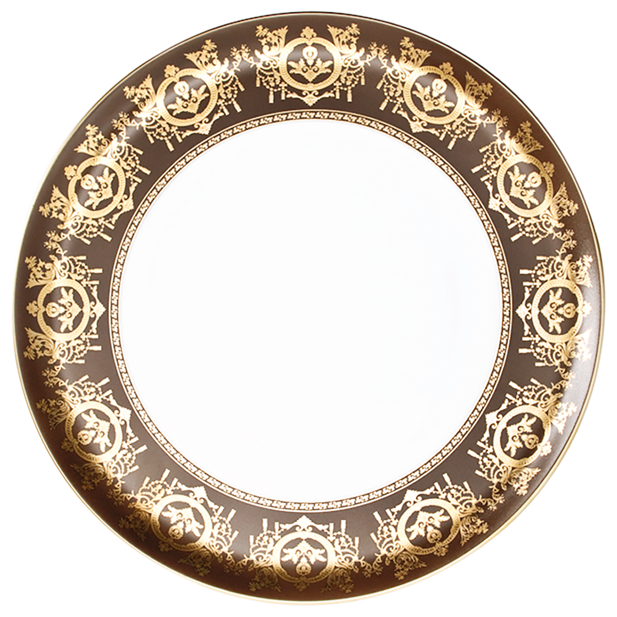 haviland-ritz-imp-rial-plat-tarte-bronze-porcelaine-ritz-paris image 1