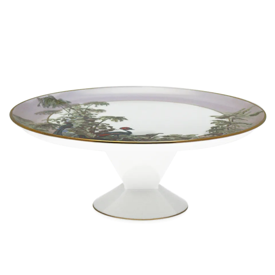 haviland-le-br-sil-plat-tarte-sur-pied-porcelaine image 1