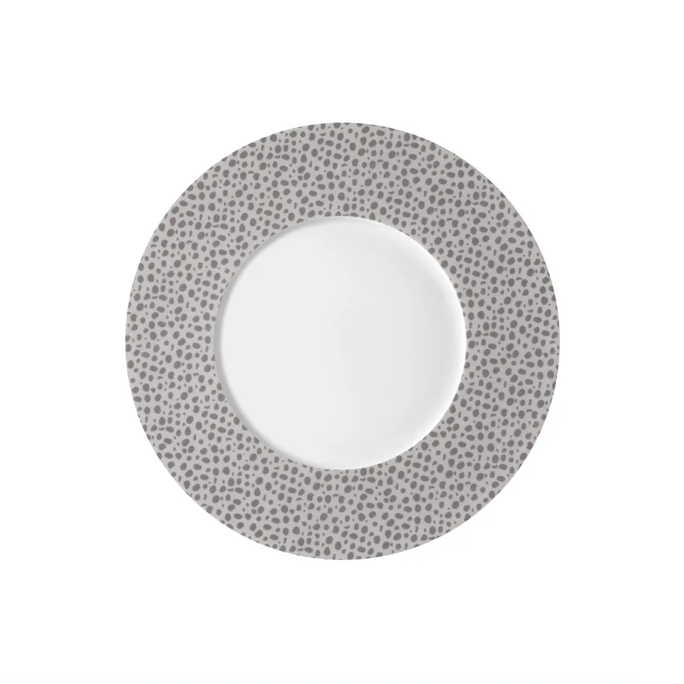 m-dard-de-noblat-baghera-assiette-dessert-23-cm-lot-6-platine-porcelaine image 1